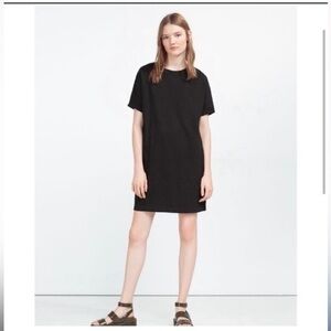 Zara Black Half Sleeve Dress